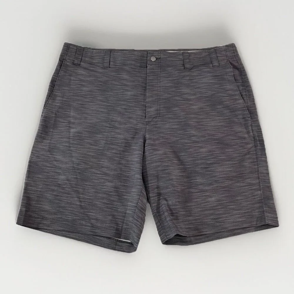Callaway Golf Shorts Mens 40 Gray Zigzag Print Flex Fit Moisture Wicking Stretch